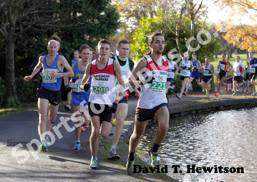 Soon after the start of the Heaton Memorial Road Race.